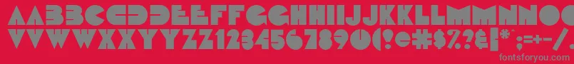 Fattipattiflf Font – Gray Fonts on Red Background