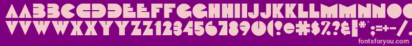 Fattipattiflf Font – Pink Fonts on Purple Background