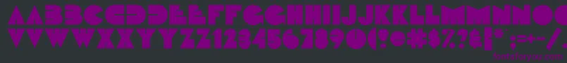Fattipattiflf-Schriftart – Violette Schriften auf schwarzem Hintergrund