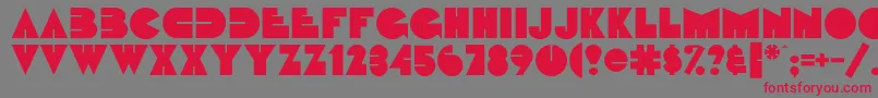 Fattipattiflf Font – Red Fonts on Gray Background