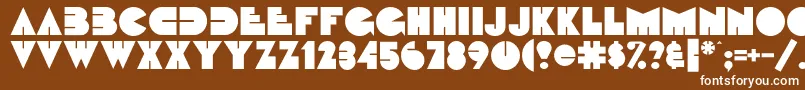 Fattipattiflf Font – White Fonts on Brown Background