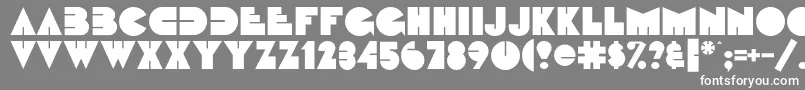 Fattipattiflf Font – White Fonts on Gray Background