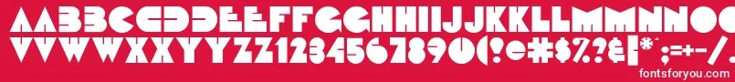 Fattipattiflf Font – White Fonts on Red Background