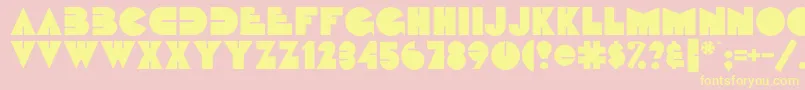More about Fattipattiflf Font Fattipattiflf Font – Yellow Fonts on Pink Background