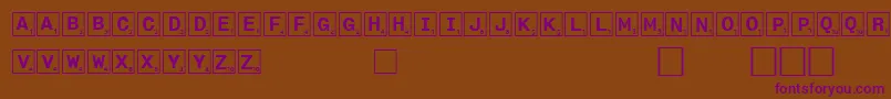 Шрифт Tilez – фиолетовые шрифты на коричневом фоне