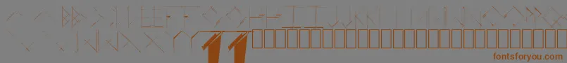 LinearCurve-fontti – ruskeat fontit harmaalla taustalla