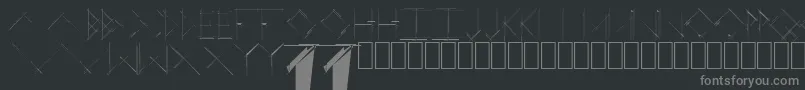 fuente LinearCurve – Fuentes Grises Sobre Fondo Negro