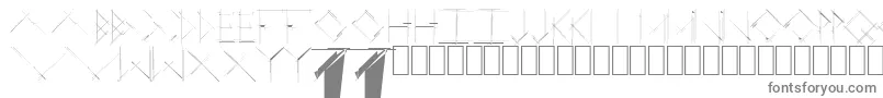 フォントLinearCurve – 灰色のフォント