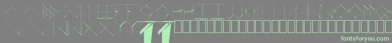 Police LinearCurve – polices vertes sur fond gris