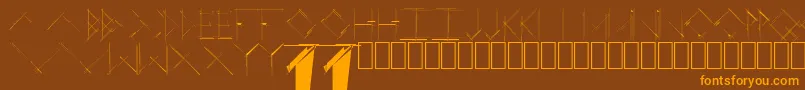 More about LinearCurve Font LinearCurve Font – Orange Fonts on Brown Background