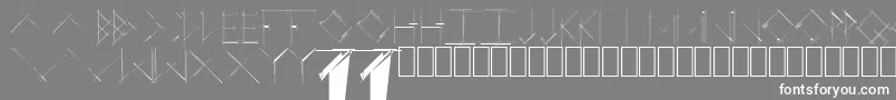 Шрифт LinearCurve – белые шрифты на сером фоне