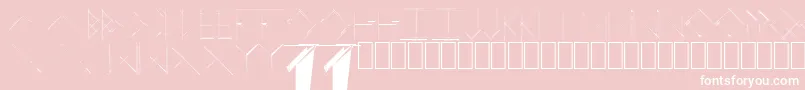 LinearCurve Font – White Fonts on Pink Background