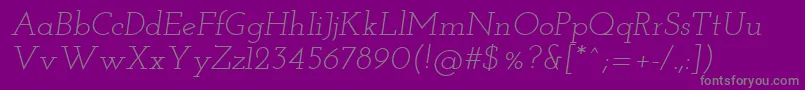 fuente Josefinslab Italic – Fuentes Grises Sobre Fondo Morado