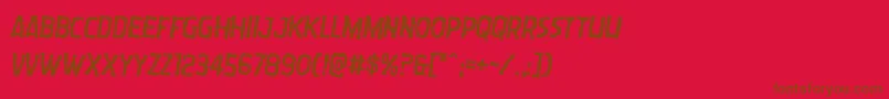 Wormcuisinerotate2 Font – Brown Fonts on Red Background