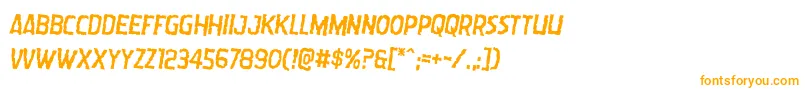 Wormcuisinerotate2 Font – Orange Fonts on White Background