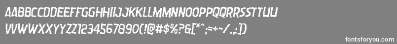 Wormcuisinerotate2 Font – White Fonts on Gray Background