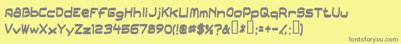 Fieldday Font – Gray Fonts on Yellow Background