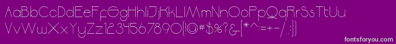 Moodyrock Font – Green Fonts on Purple Background