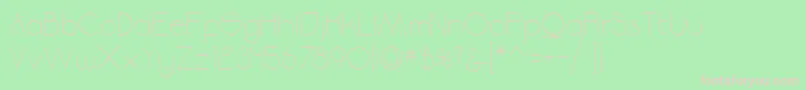 Moodyrock-fontti – vaaleanpunaiset fontit vihreällä taustalla