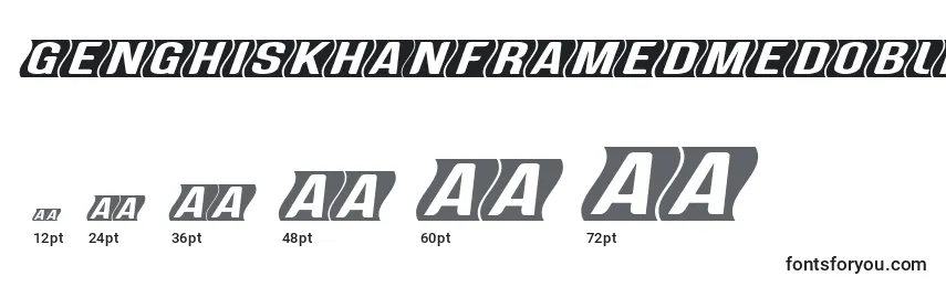 Размеры шрифта GenghiskhanframedMedobliq (84164)