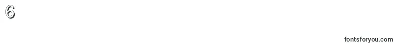 PlymouthshadowRegular-Schriftart – Schriften für die Ziffer 6