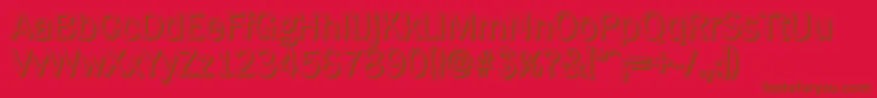 Saiba mais sobre a fonte PlymouthshadowRegular Fonte PlymouthshadowRegular – fontes marrons em um fundo vermelho