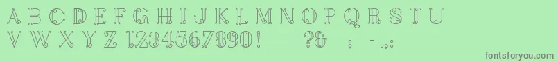 Lisätietoja Balconalisbonne-fontista Balconalisbonne-fontti – harmaat kirjasimet vihreällä taustalla