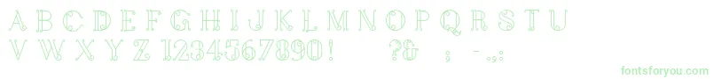 Balconalisbonne Font – Green Fonts on White Background