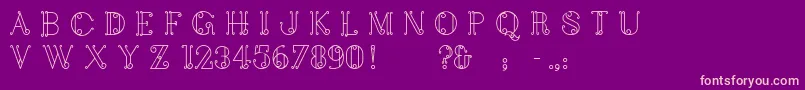 Balconalisbonne Font – Pink Fonts on Purple Background
