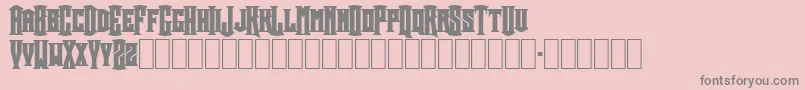 CrownTitle Font – Gray Fonts on Pink Background