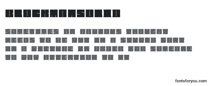 Review of the BlockmanSolid Font