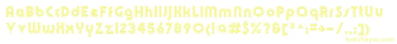 Czcionka OlympikBoldline – żółte czcionki
