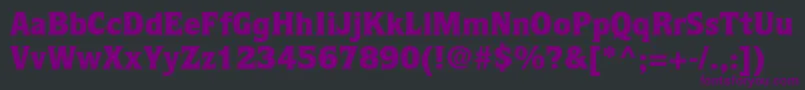 QuorumstdBlack Font – Purple Fonts on Black Background