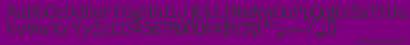 Corporal Font – Black Fonts on Purple Background