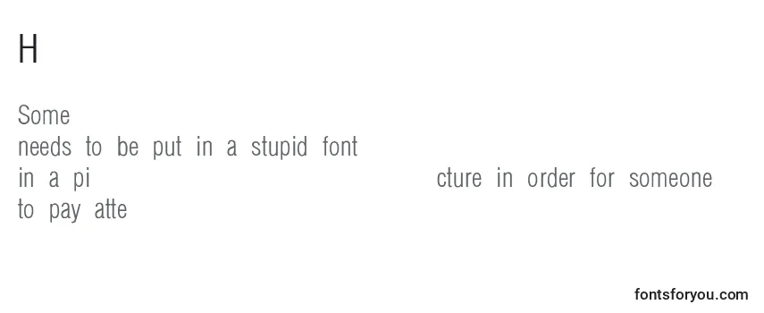 HelveticaCondensedLightLight フォントのレビュー