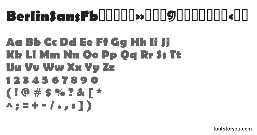 BerlinSansFbРџРѕР»СѓР¶РёСЂРЅС‹Р№ Font – alphabet, numbers, special characters