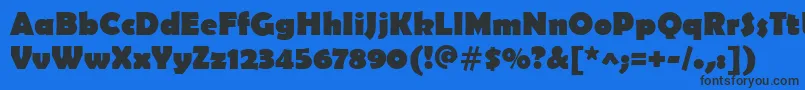 BerlinSansFbРџРѕР»СѓР¶РёСЂРЅС‹Р№ Font – Black Fonts on Blue Background