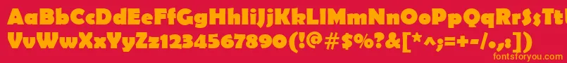 BerlinSansFbРџРѕР»СѓР¶РёСЂРЅС‹Р№ Font – Orange Fonts on Red Background