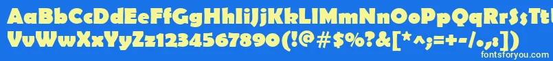 BerlinSansFbРџРѕР»СѓР¶РёСЂРЅС‹Р№ Font – Yellow Fonts on Blue Background