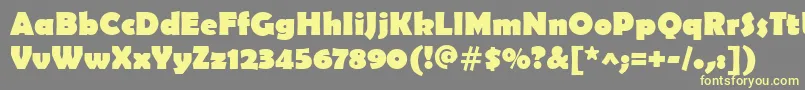 BerlinSansFbРџРѕР»СѓР¶РёСЂРЅС‹Р№ Font – Yellow Fonts on Gray Background