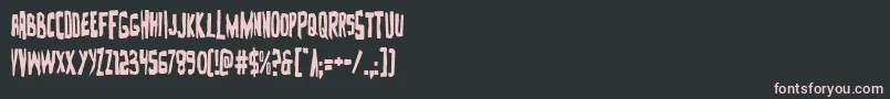 Zakensteincond Font – Pink Fonts on Black Background