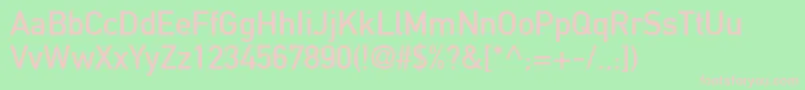 Din1451MittelschriftLtAlternate Font – Pink Fonts on Green Background