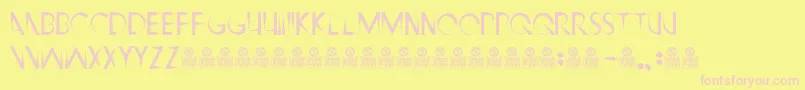RipleysClaws Font – Pink Fonts on Yellow Background