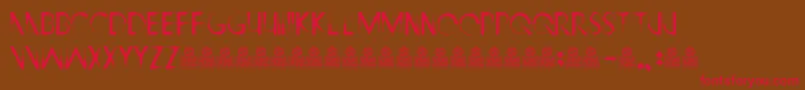 RipleysClaws Font – Red Fonts on Brown Background