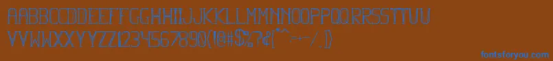 HbmFlexurePersonalUseOnly Font – Blue Fonts on Brown Background