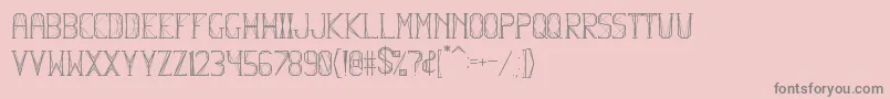 HbmFlexurePersonalUseOnly Font – Gray Fonts on Pink Background