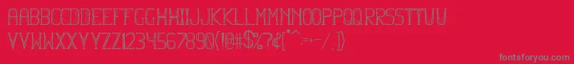 HbmFlexurePersonalUseOnly Font – Gray Fonts on Red Background