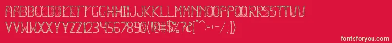 HbmFlexurePersonalUseOnly Font – Green Fonts on Red Background