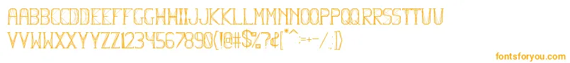 HbmFlexurePersonalUseOnly Font – Orange Fonts on White Background