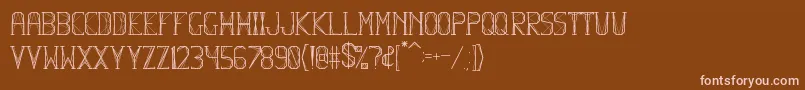 HbmFlexurePersonalUseOnly Font – Pink Fonts on Brown Background